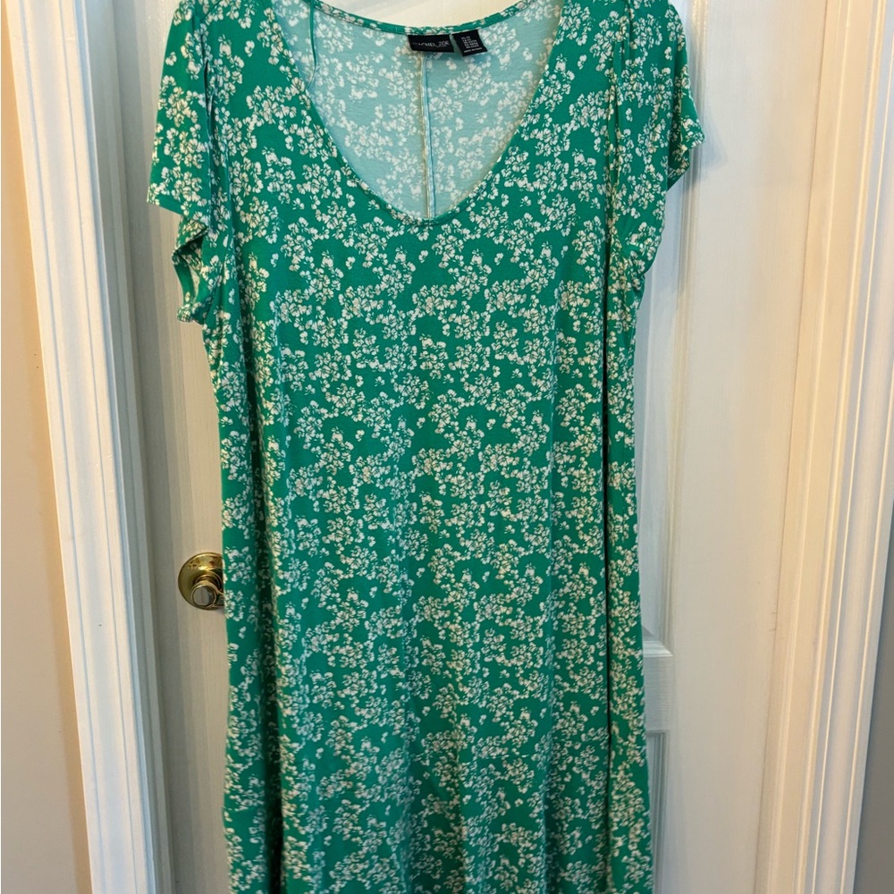 Rachel Zoe Teal Floral Dress